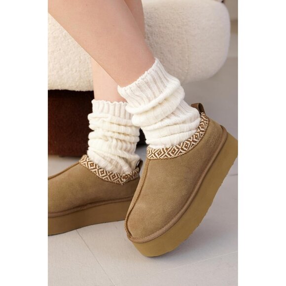 ๐Women Project Cloud Wheat Leather Soft Memory Foam Cozy Supportive Slipper - Picture 5 of 10